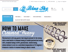 Tablet Screenshot of blueskybeesupply.com